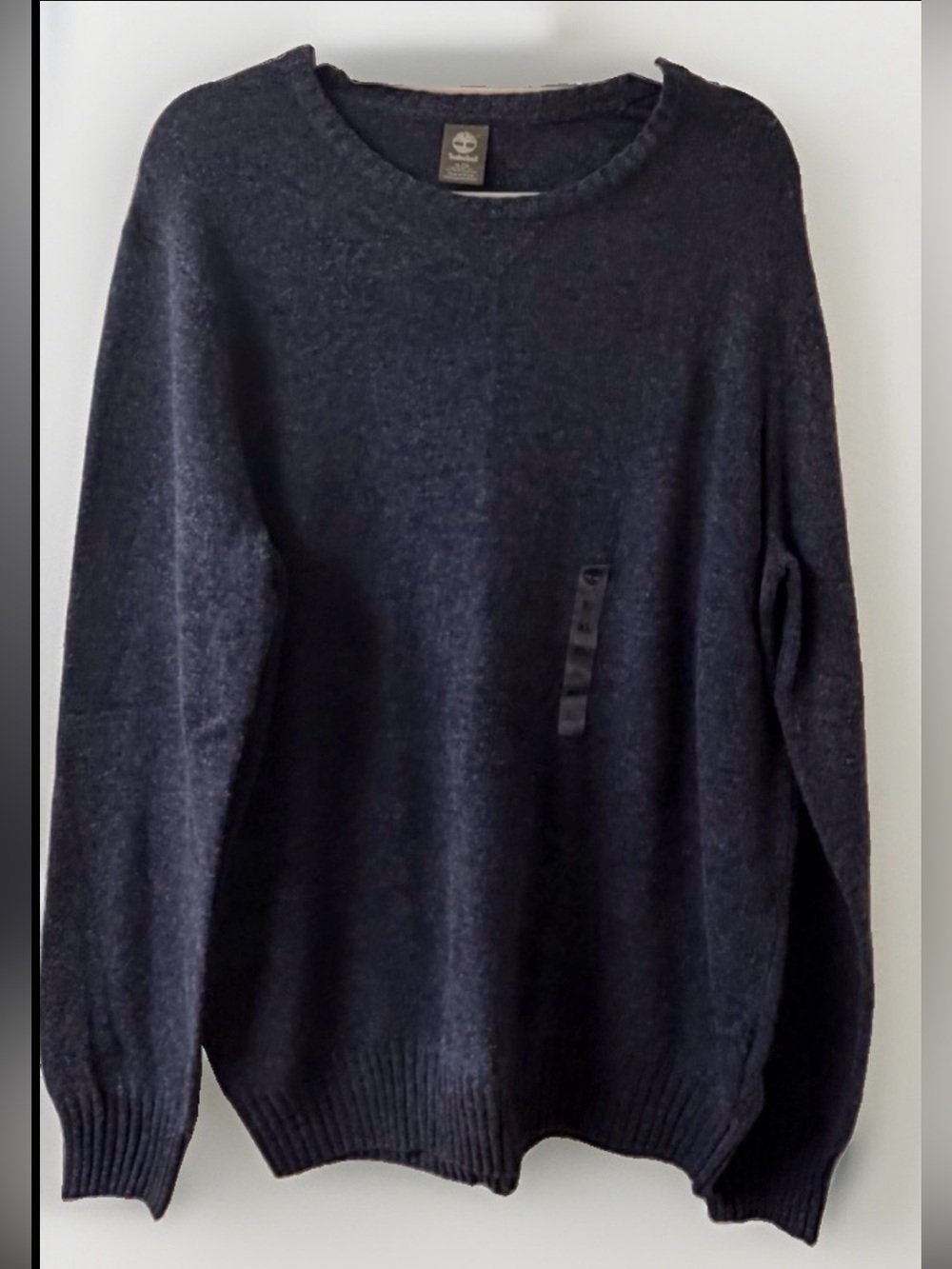 NWT Timberland Men's Crewneck Knit Sweater Navy Gray Pullover Gorpcore Fall XL